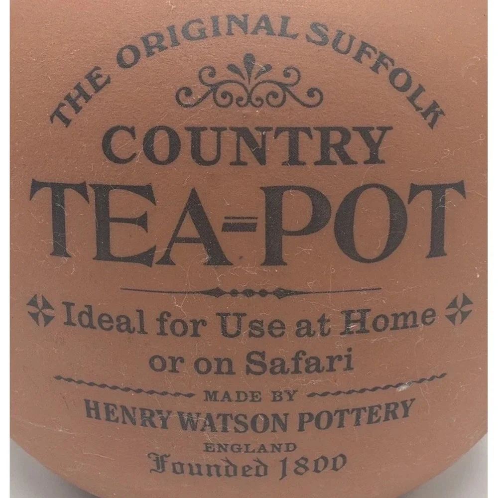 The Original Suffolk Country Tea Pot. Terracotta Henry Watson Pottery England.